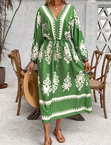 Rochie medie SHEIN, verde