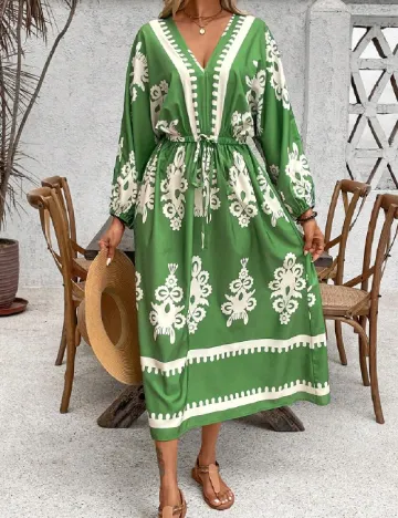 Rochie medie SHEIN, verde