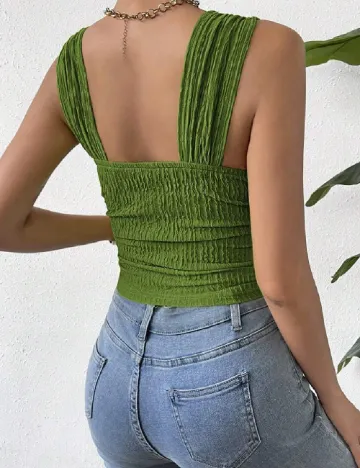 Top SHEIN, verde Verde