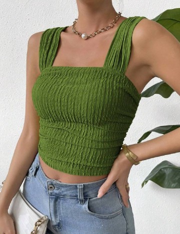 Top SHEIN, verde