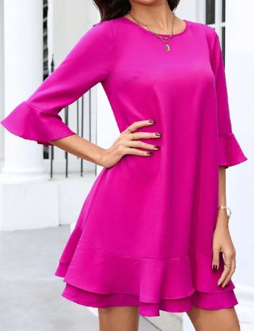 Rochie scurta SHEIN, magenta