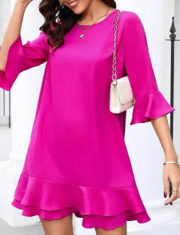 Rochie scurta SHEIN, magenta