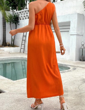 Rochie lunga SHEIN Maternity, portocaliu