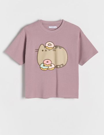Tricou Pusheen, violet