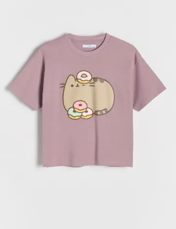 Tricou Pusheen, violet