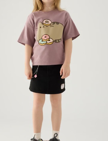 Tricou Pusheen, violet