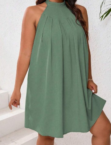 Rochie scurta SHEIN CURVE, verde