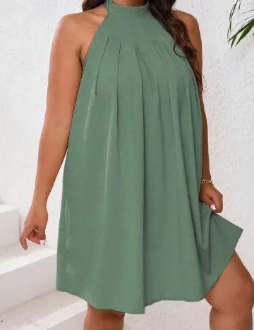 Rochie scurta SHEIN CURVE, verde