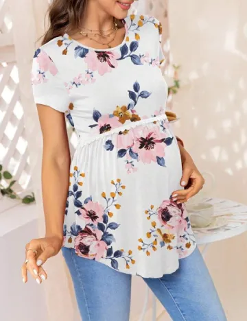 Bluza SHEIN Maternity, alb