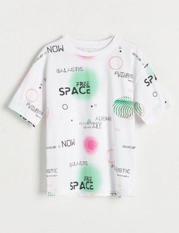 Tricou Reserved, alb