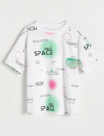 Tricou Reserved, alb