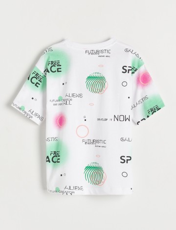 Tricou Reserved, alb