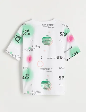 Tricou Reserved, alb
