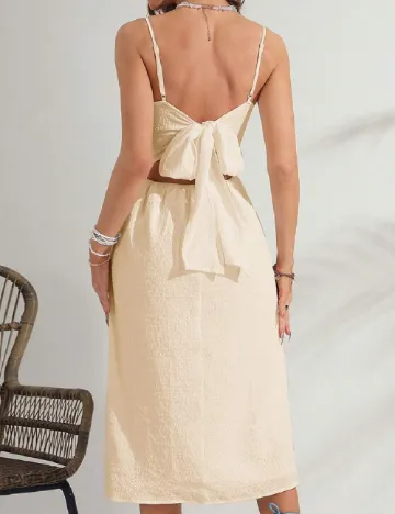 Rochie medie SHEIN, crem