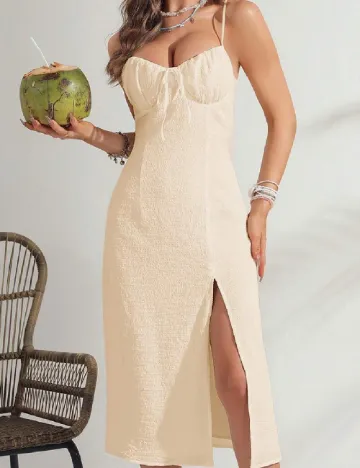 Rochie medie SHEIN, crem