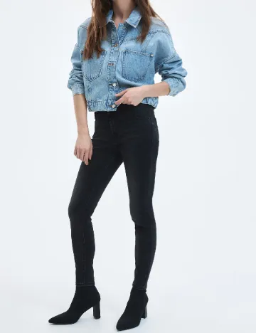 Blugi Reserved, negru Negru