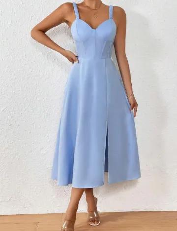 Rochie medie SHEIN, albastru Albastru