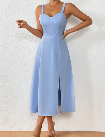 Rochie medie SHEIN, albastru Albastru