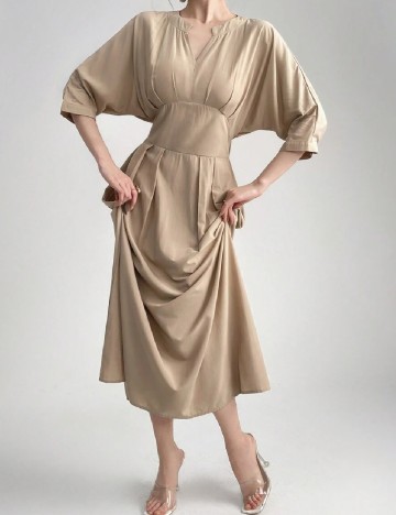 Rochie medie SHEIN, maro deschis