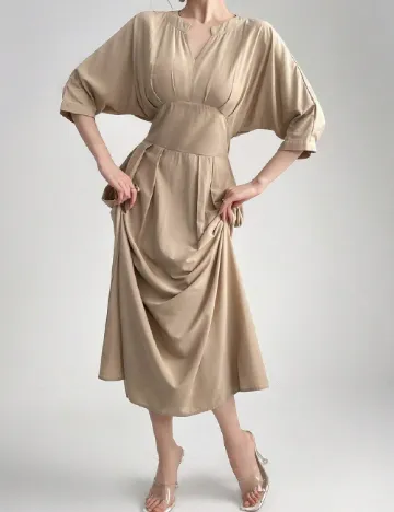Rochie medie SHEIN, maro deschis