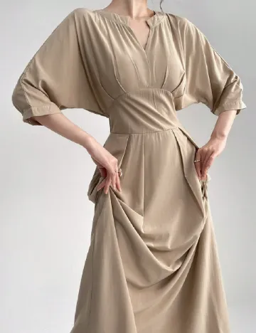 Rochie medie SHEIN, maro deschis