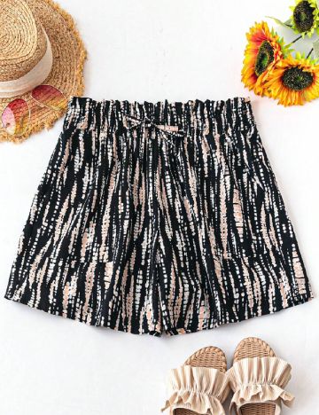 Pantaloni scurti SHEIN CURVE, negru