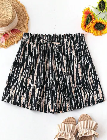 Pantaloni scurti SHEIN CURVE, negru