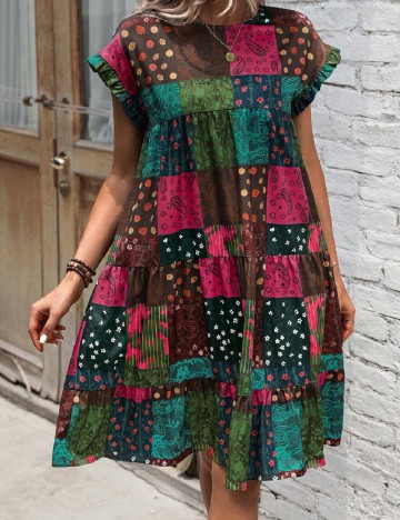 Rochie scurta SHEIN, mix culori
