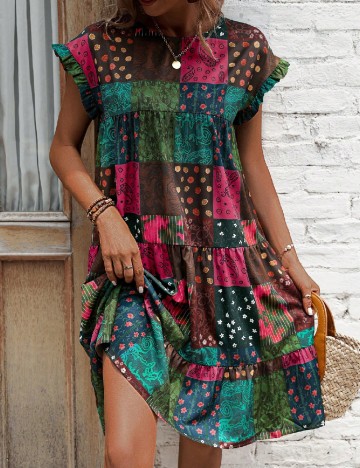 Rochie scurta SHEIN, mix culori
