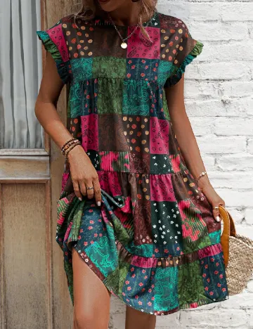 Rochie scurta SHEIN, mix culori