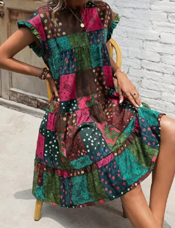 Rochie scurta SHEIN, mix culori