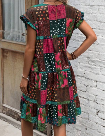 Rochie scurta SHEIN, mix culori