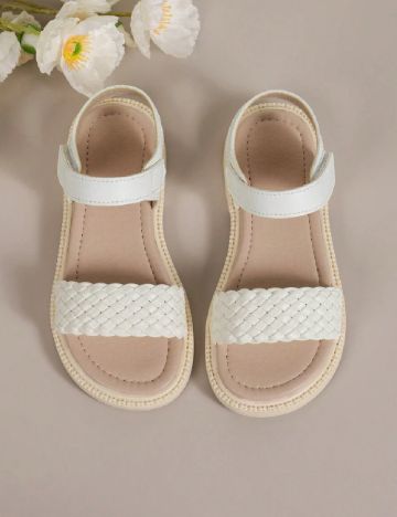 Sandale Shein Kids, alb