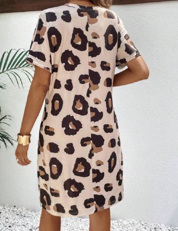 Rochie scurta SHEIN Maternity, maro