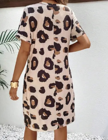 Rochie scurta SHEIN Maternity, maro Maro