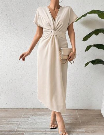 Rochie lunga SHEIN, crem