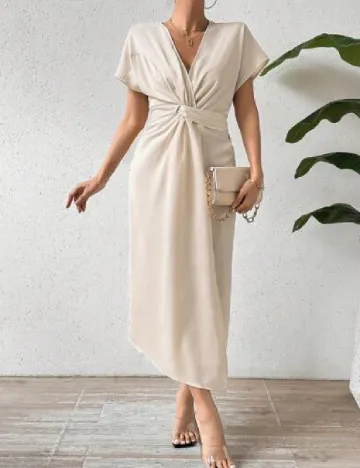Rochie lunga SHEIN, crem
