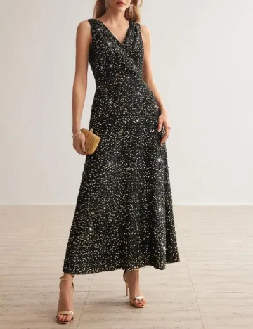 Rochie lunga MOTF, negru Negru