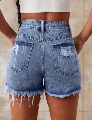 Pantaloni scurti SHEIN, albastru Albastru