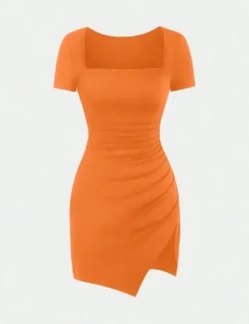 Rochie scurta SHEIN, portocaliu