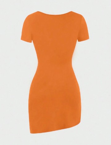 Rochie scurta SHEIN, portocaliu
