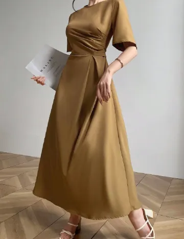 Rochie medie SHEIN, maro