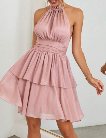Rochie scurta SHEIN, roz