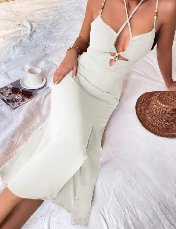 Rochie medie SHEIN, alb