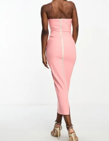 Rochie medie Vesper, roz