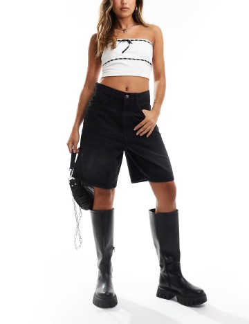 Pantaloni scurti COLLUSION, negru