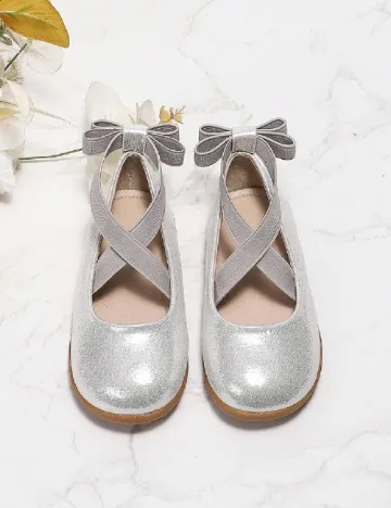 Balerini Shein Kids, argintiu