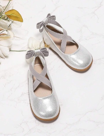 Balerini Shein Kids, argintiu