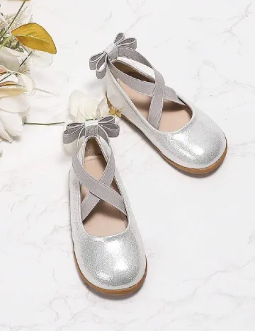 Balerini Shein Kids, argintiu