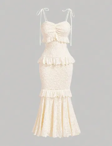 Rochie medie SHEIN, crem